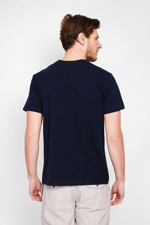 Round neck short sleeve t-shirt Patch pocket on the chest