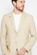 Classic 2-button jacket – Camel – Secret du Lin