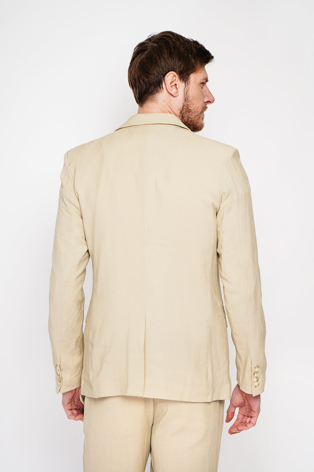 Classic 2-button jacket – Camel – Secret du Lin