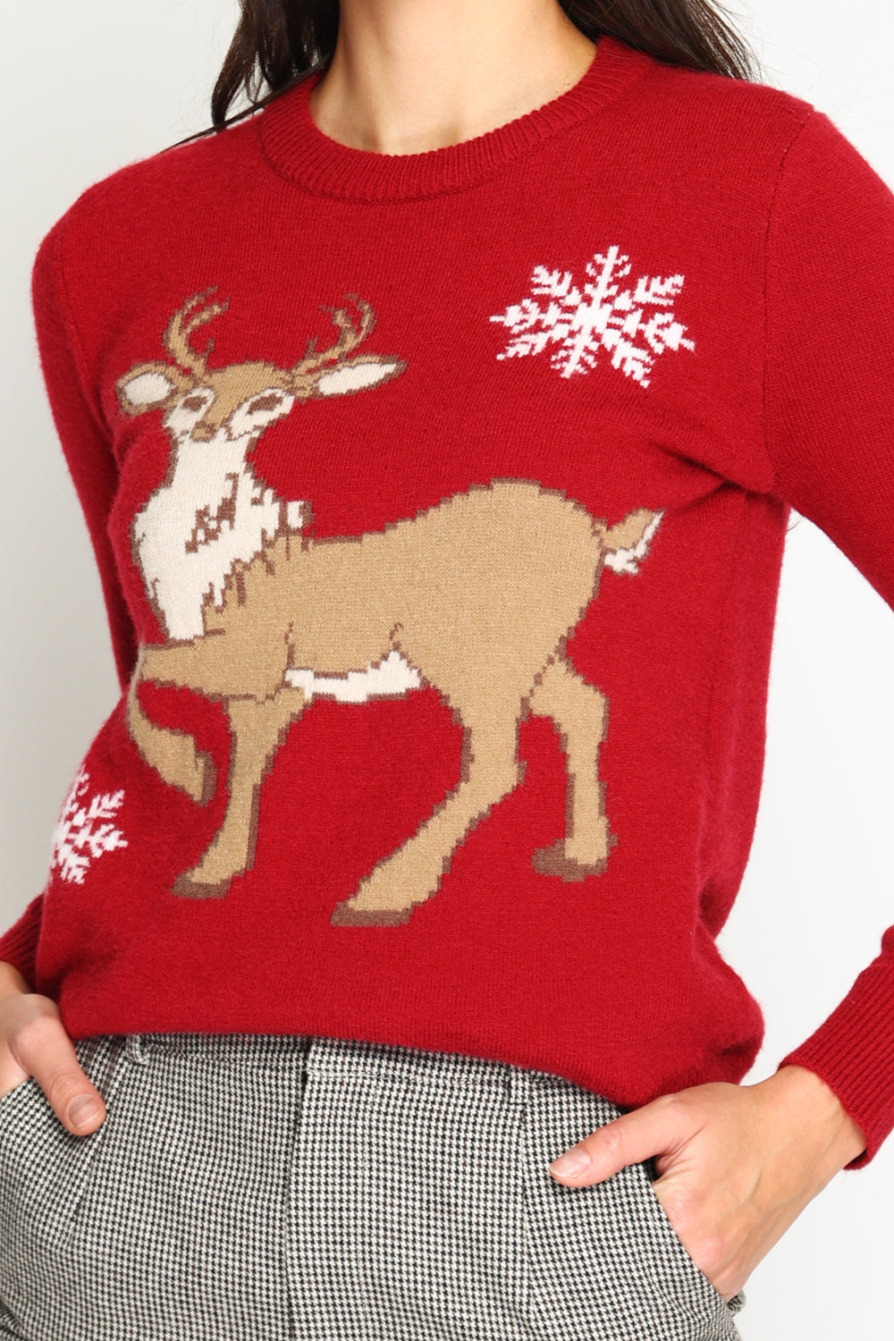 Women's long-sleeved Christmas sweater