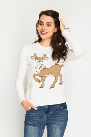 Women's long-sleeved Christmas sweater