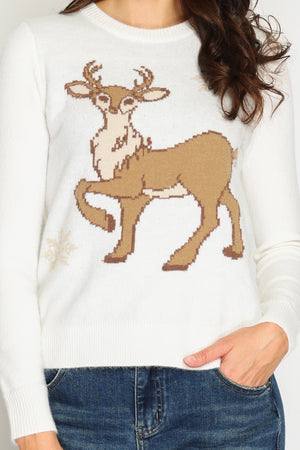 Women's long-sleeved Christmas sweater