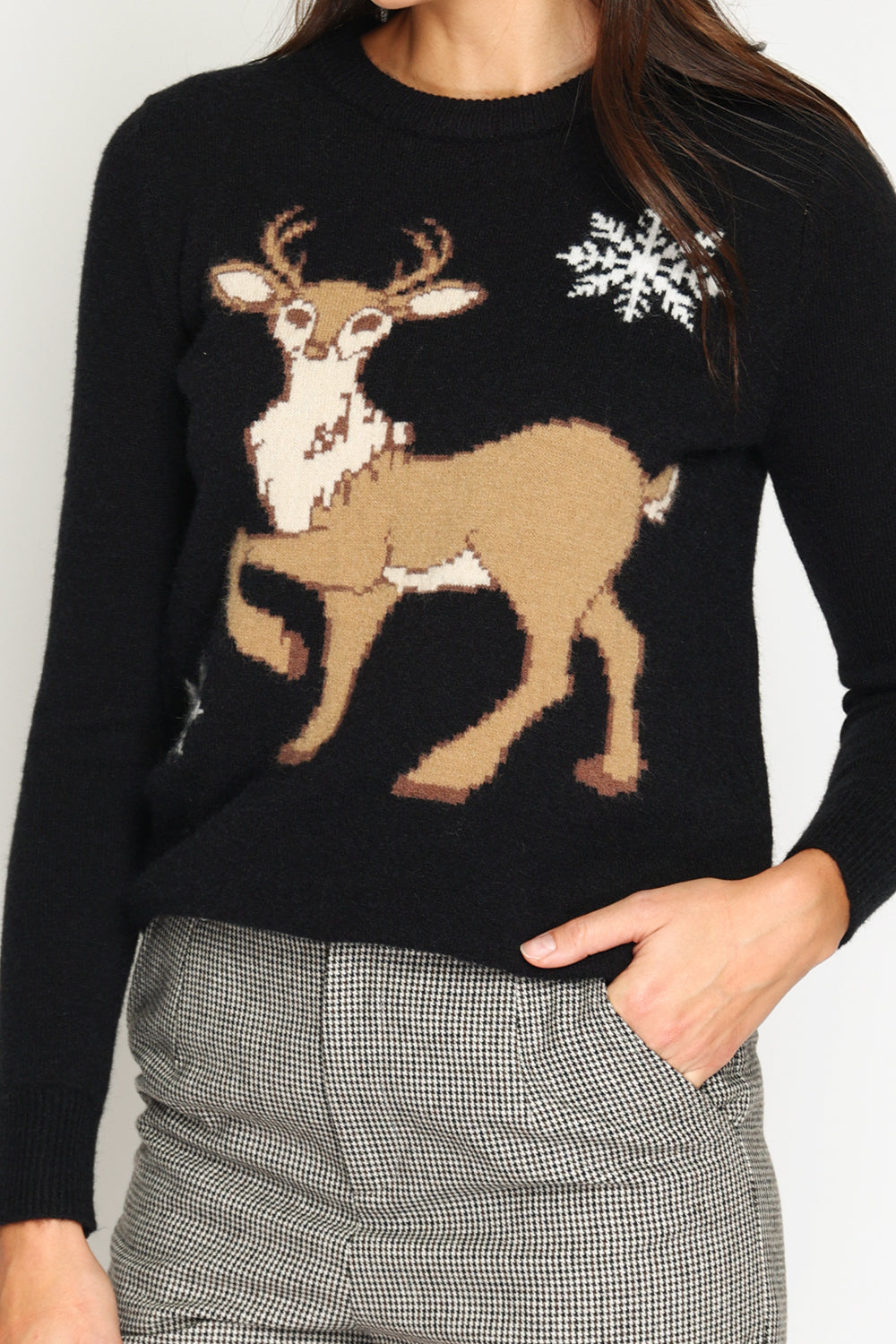 Women's long-sleeved Christmas sweater