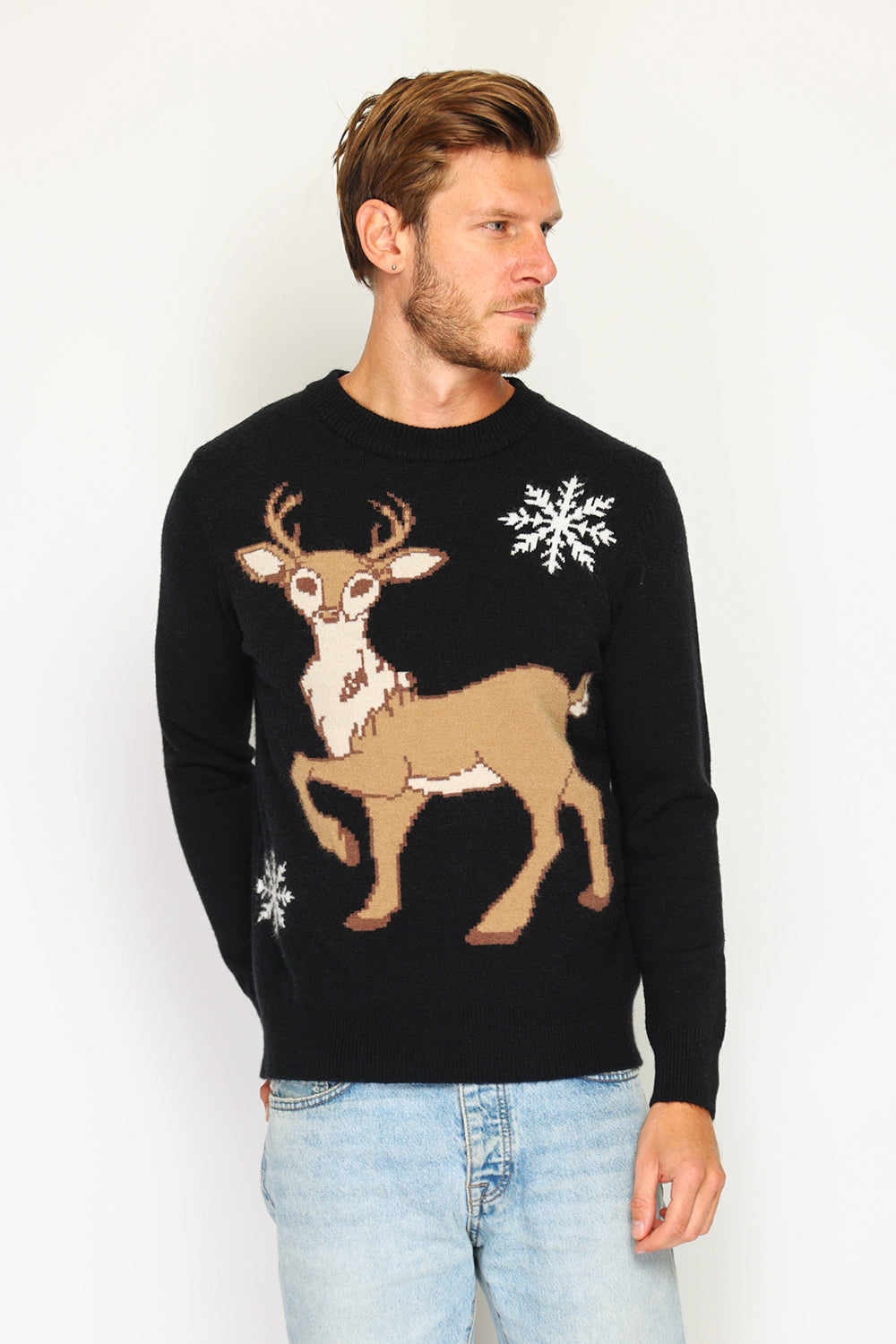 Men's long-sleeved Christmas sweater