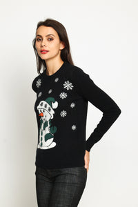 Women's long-sleeved Christmas sweater