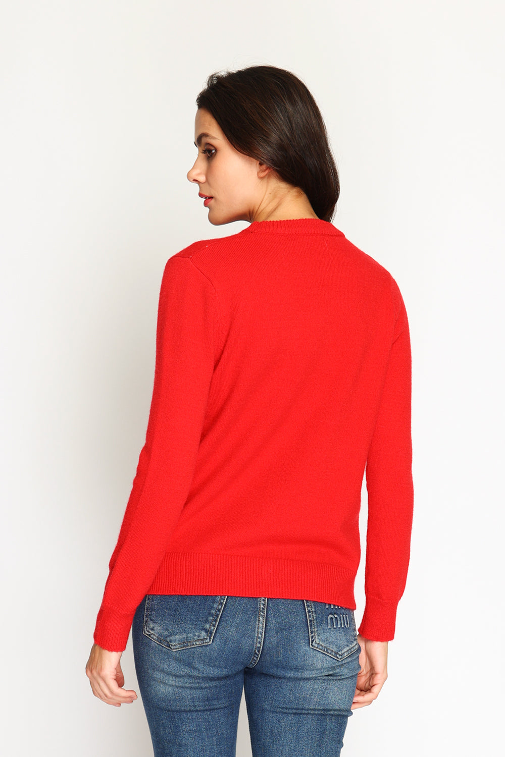 Women's long-sleeved Christmas sweater