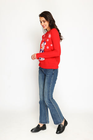 Women's long-sleeved Christmas sweater