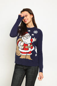 Women's long-sleeved Christmas sweater