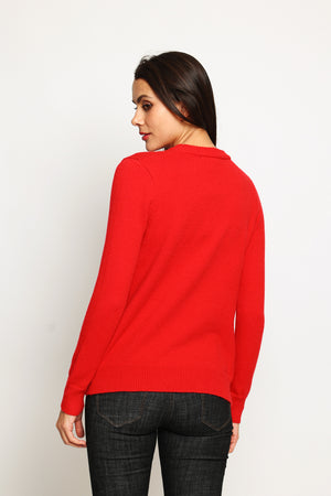 Women's long-sleeved Christmas sweater