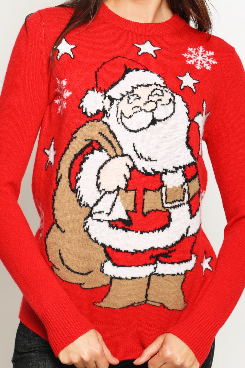 Women's long-sleeved Christmas sweater