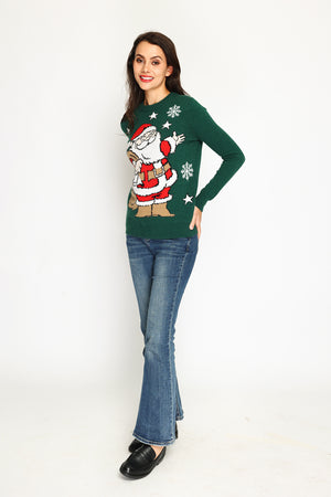 Women's long-sleeved Christmas sweater