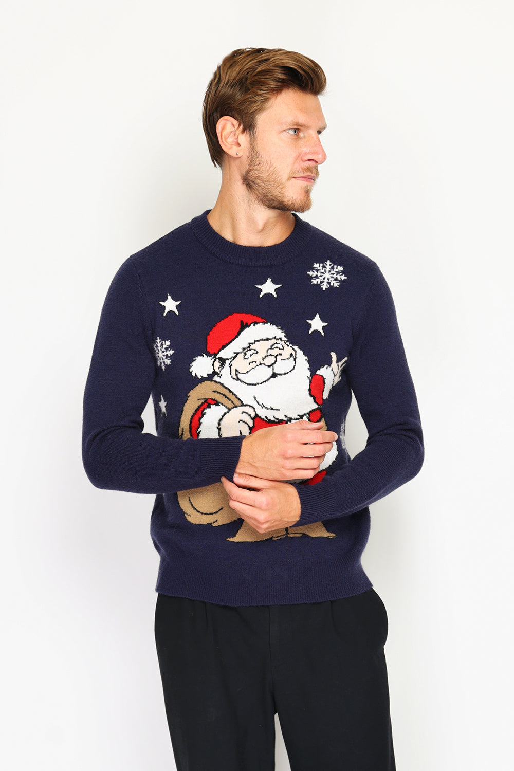 Men's long-sleeved Christmas sweater