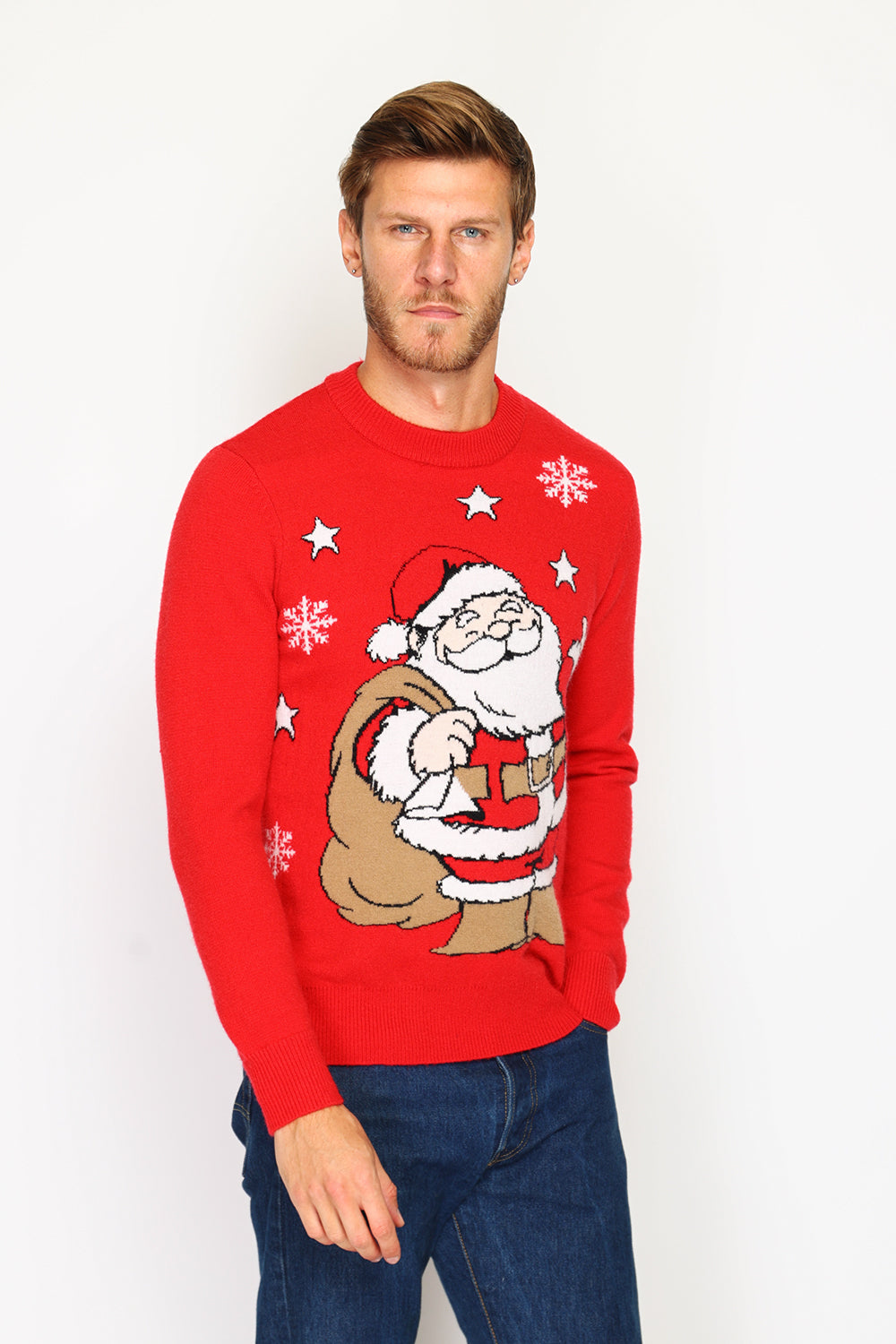 Men's long-sleeved Christmas sweater