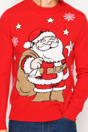 Men's long-sleeved Christmas sweater