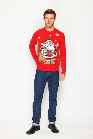 Men's long-sleeved Christmas sweater