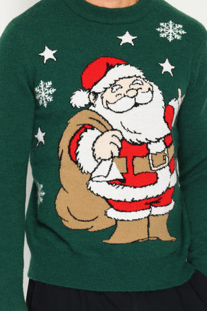 Men's long-sleeved Christmas sweater