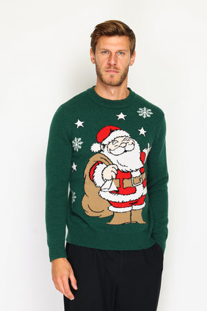 Men's long-sleeved Christmas sweater