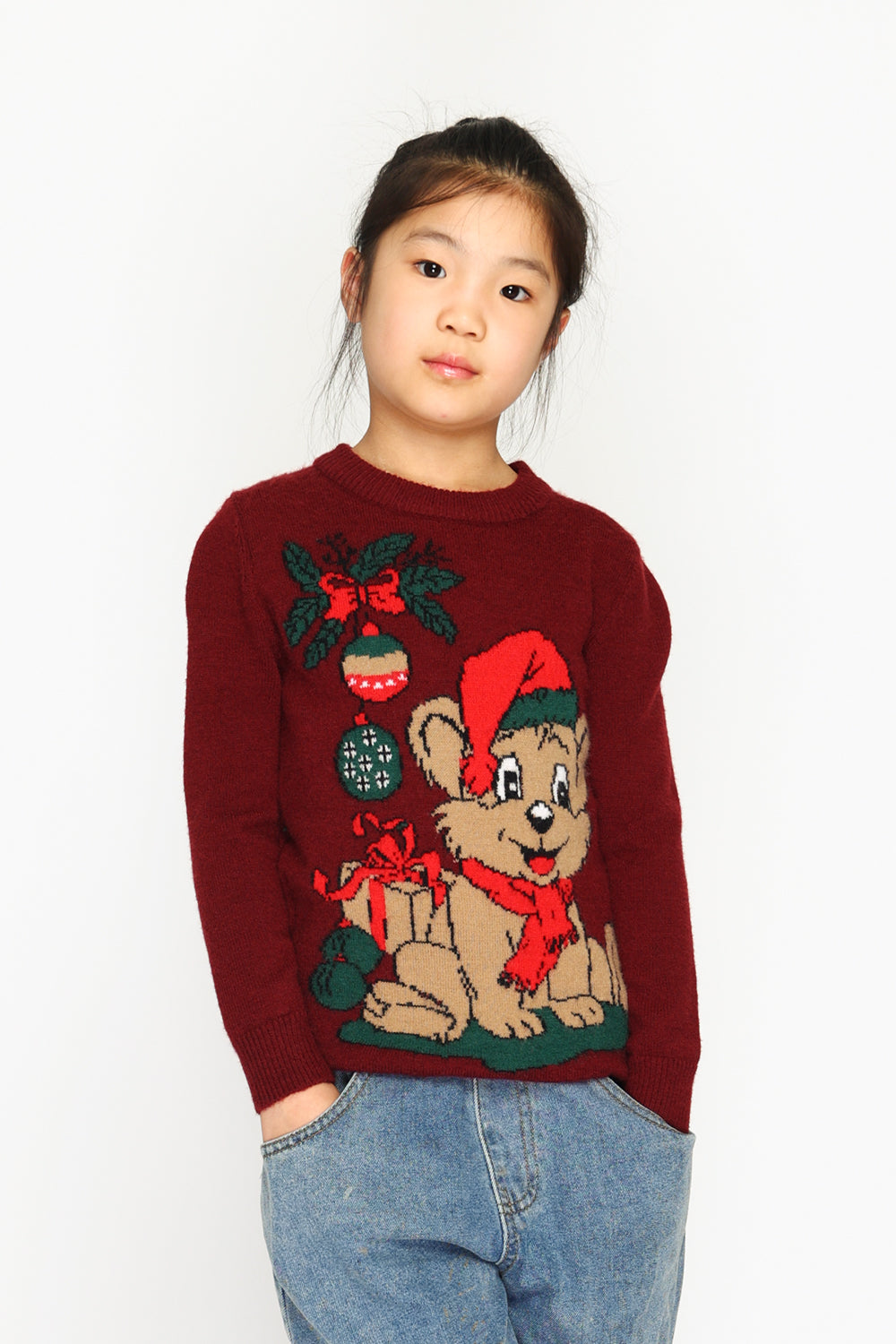 Children's long-sleeved Christmas sweater