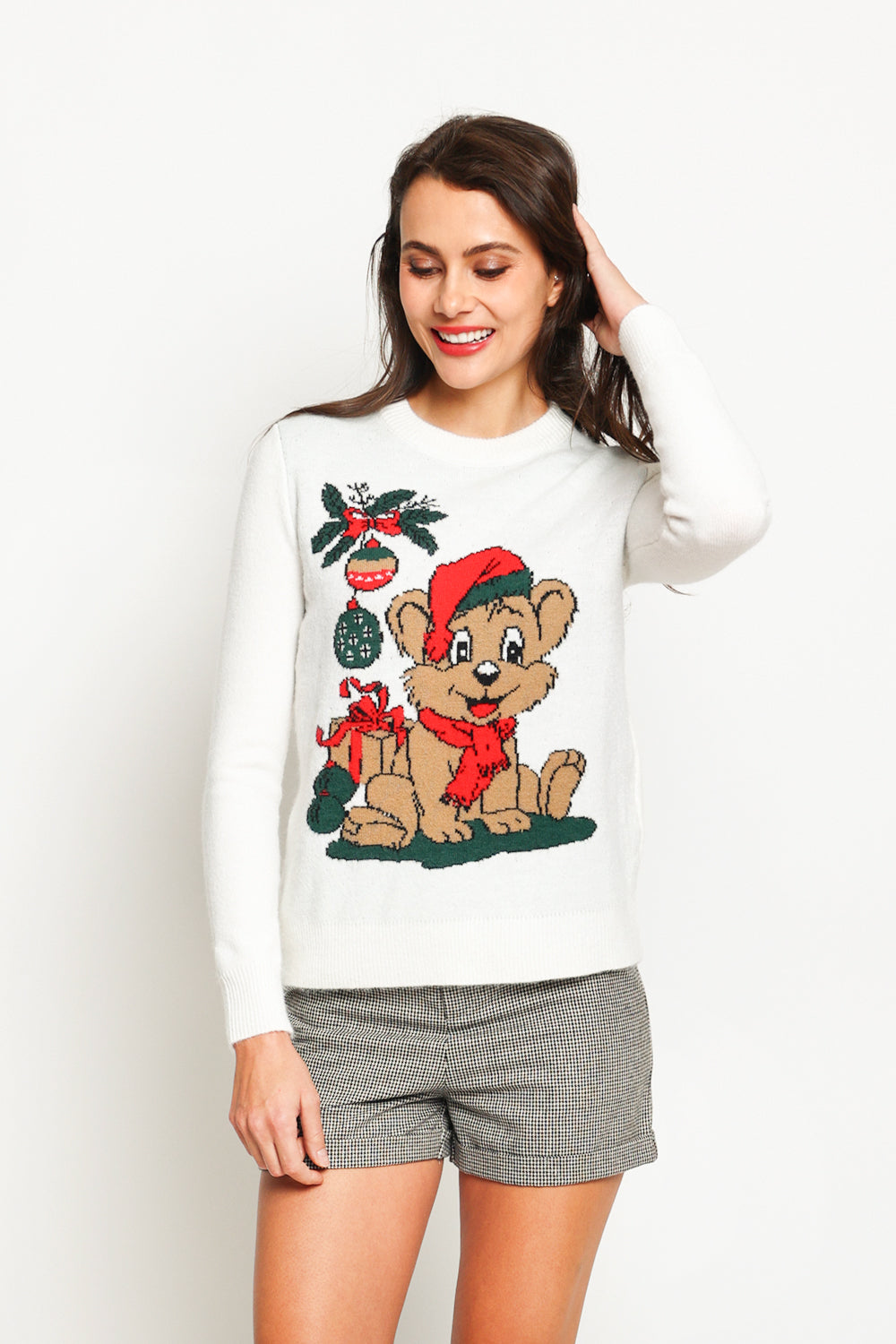 Women's long-sleeved Christmas sweater