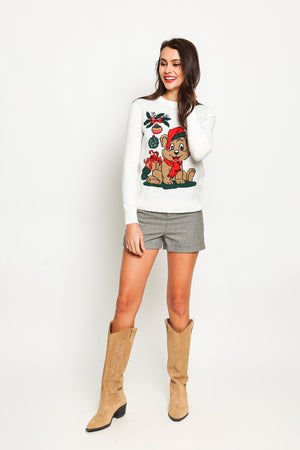 Women's long-sleeved Christmas sweater