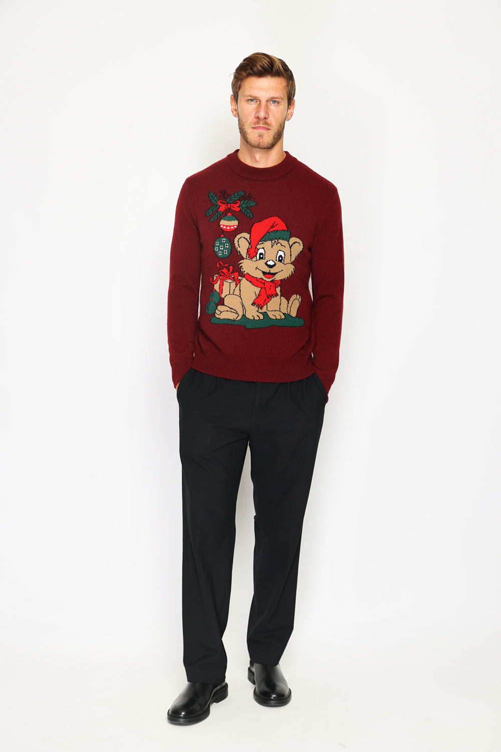 Men's long-sleeved Christmas sweater