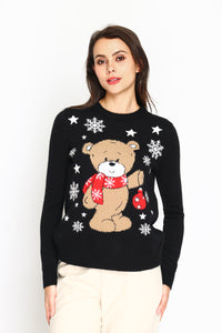 Women's long-sleeved Christmas sweater