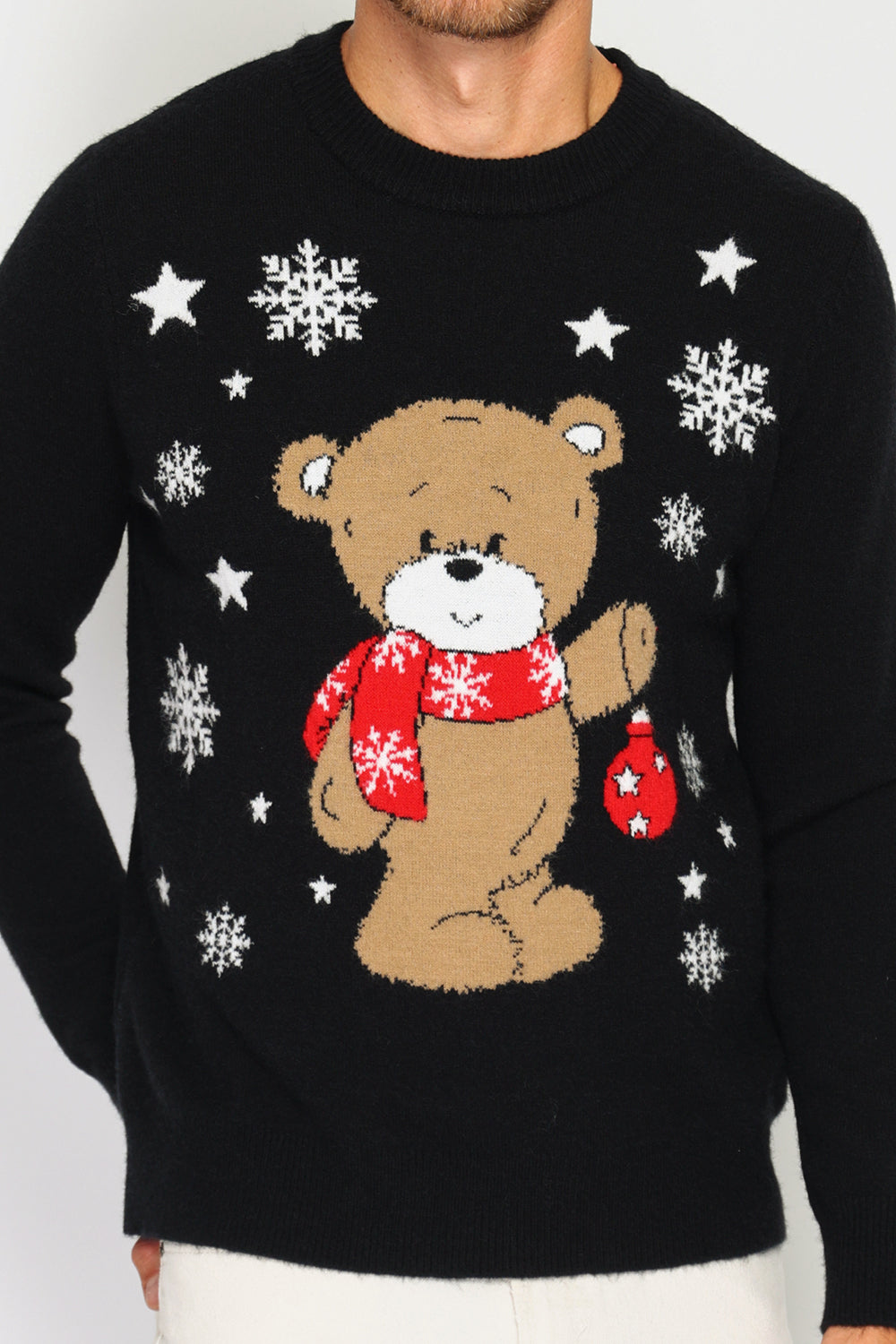 Men's long-sleeved Christmas sweater