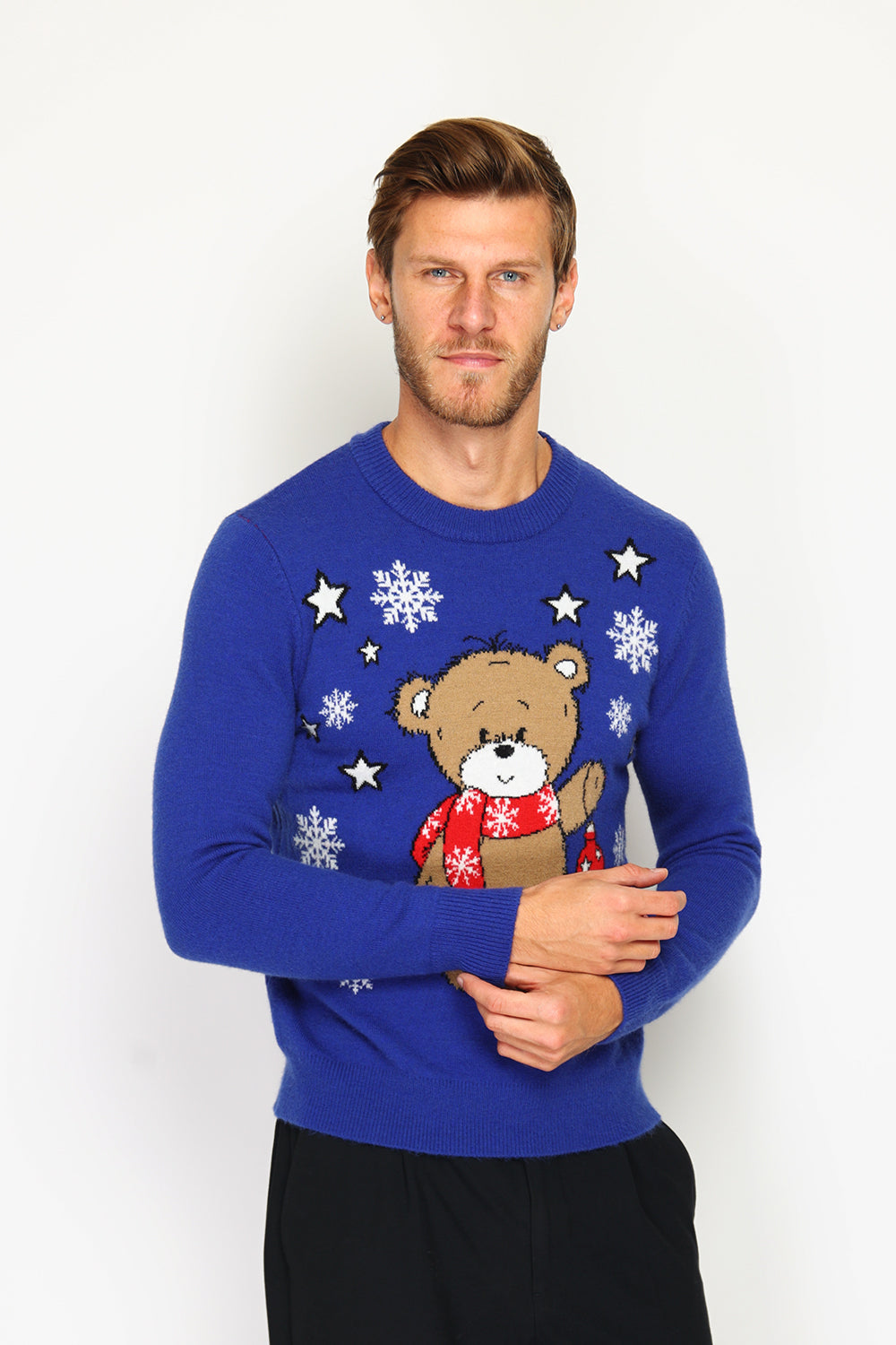 Men's long-sleeved Christmas sweater