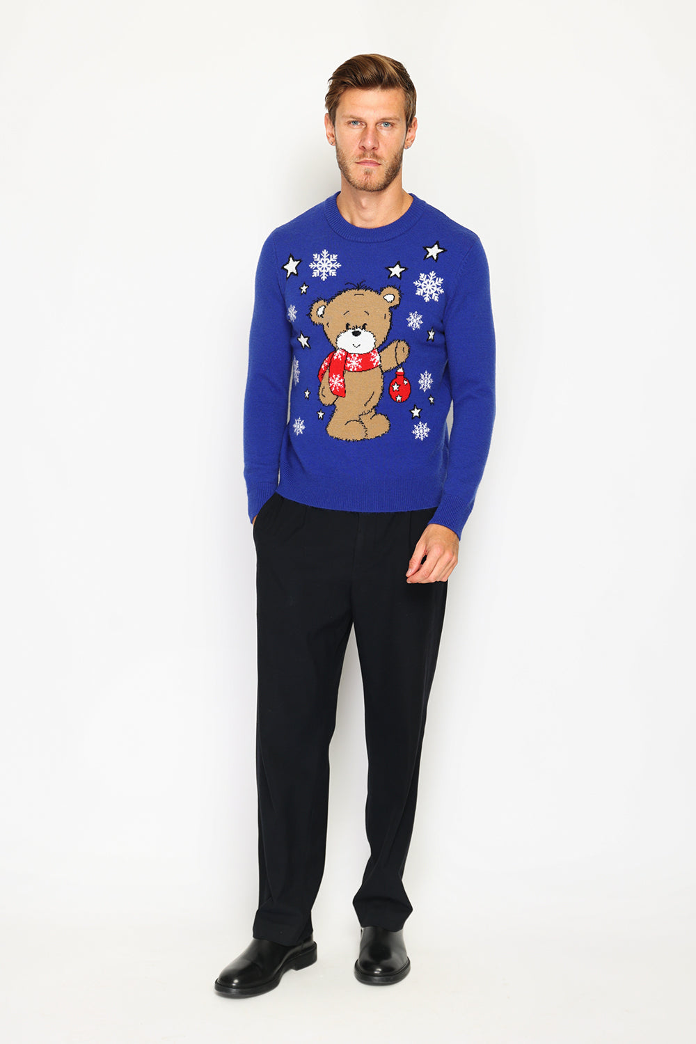 Men's long-sleeved Christmas sweater