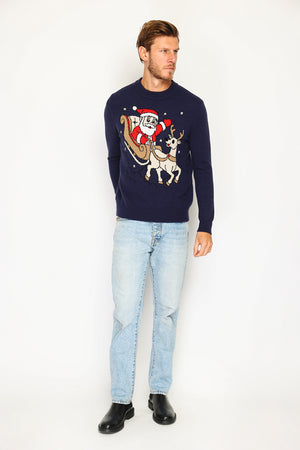 Men's long-sleeved Christmas sweater