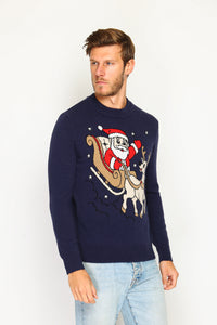 Men's long-sleeved Christmas sweater