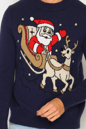 Men's long-sleeved Christmas sweater