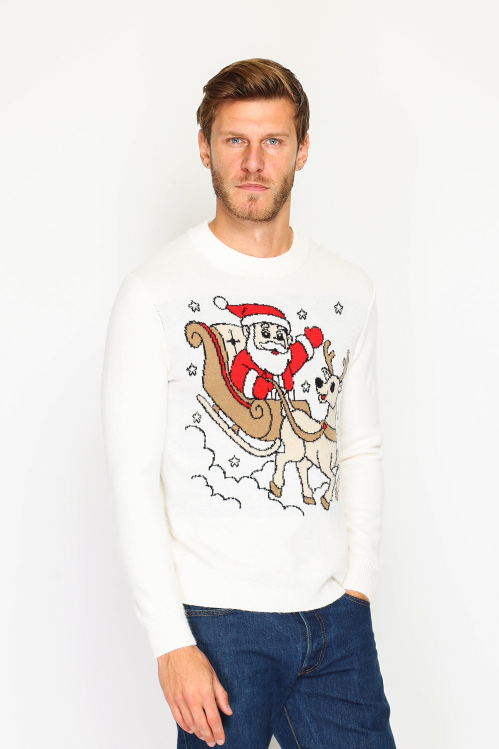 Men's long-sleeved Christmas sweater