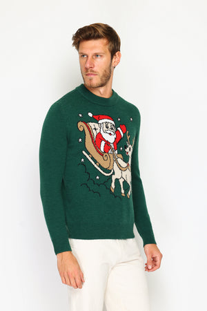 Men's long-sleeved Christmas sweater