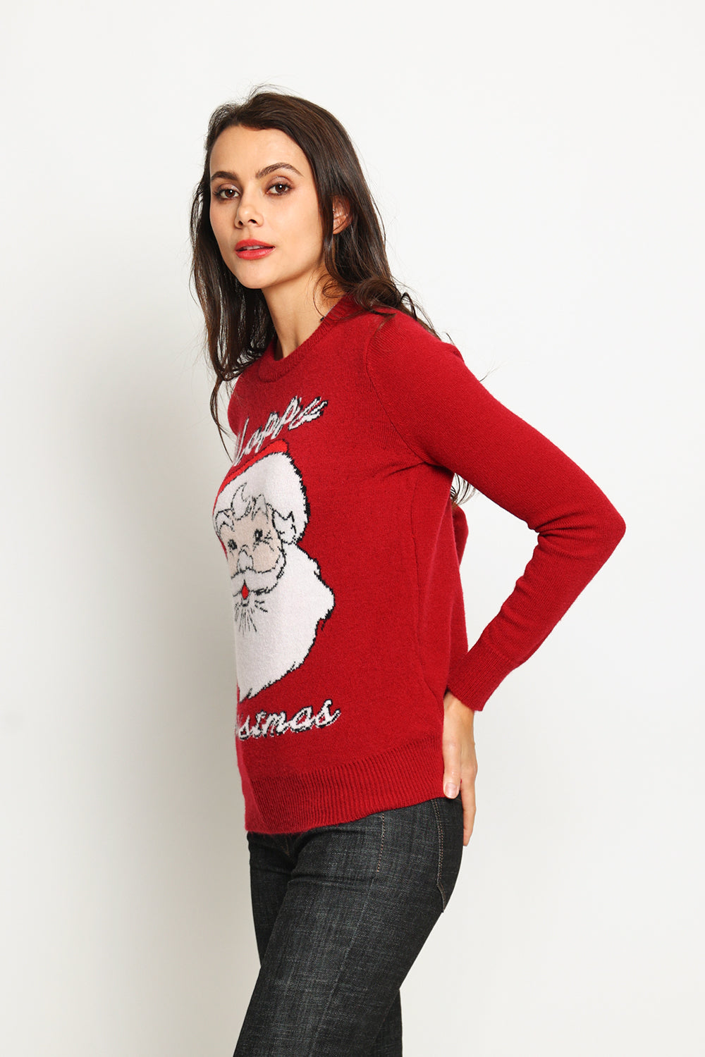 Women's long-sleeved Christmas sweater