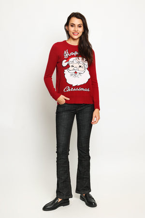 Women's long-sleeved Christmas sweater