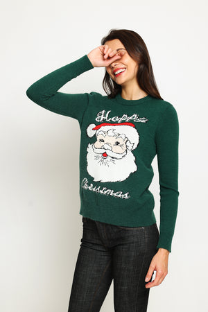 Women's long-sleeved Christmas sweater