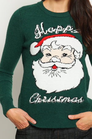 Women's long-sleeved Christmas sweater