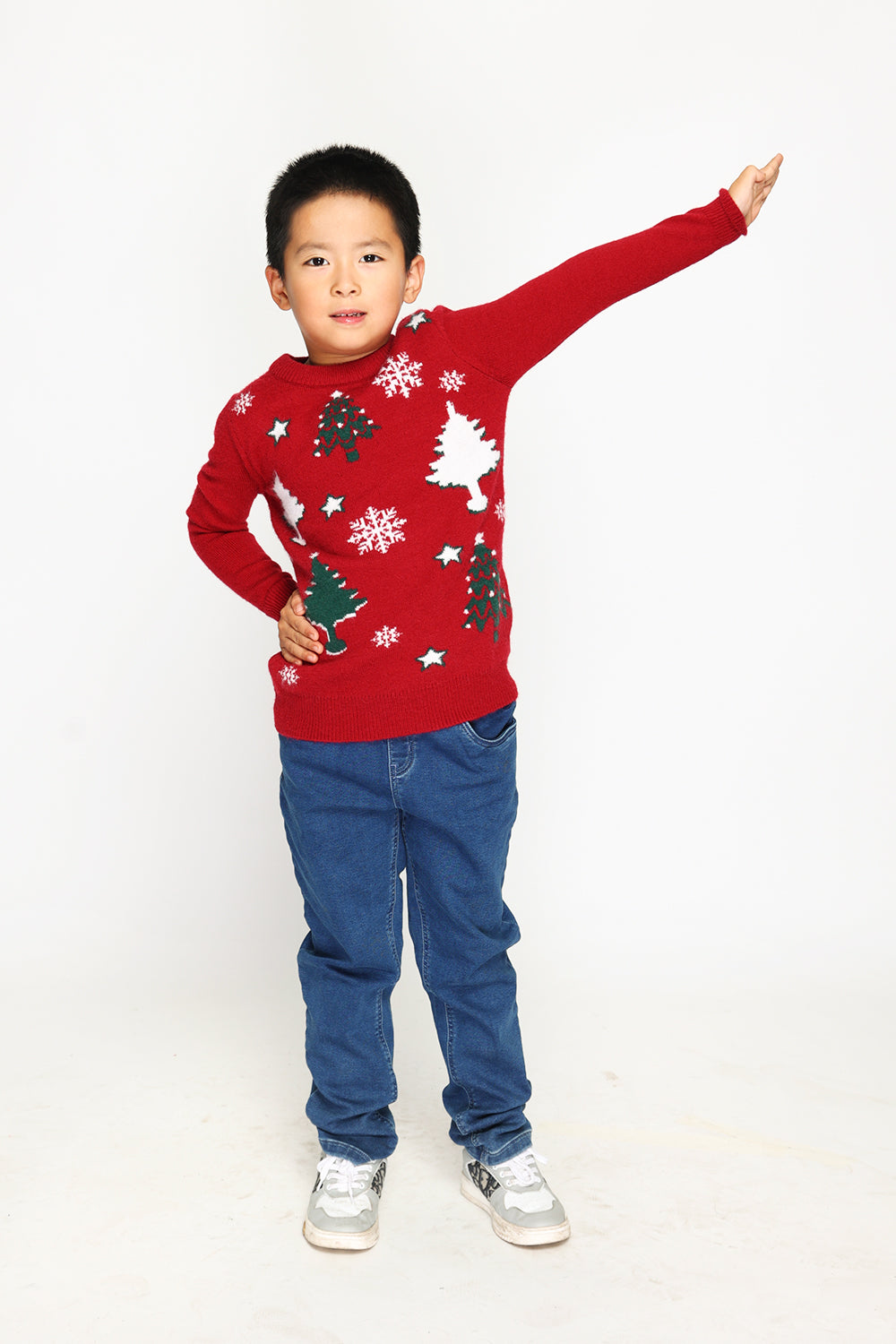 Children's long-sleeved Christmas sweater