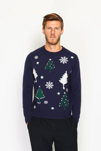 Men's long-sleeved Christmas sweater