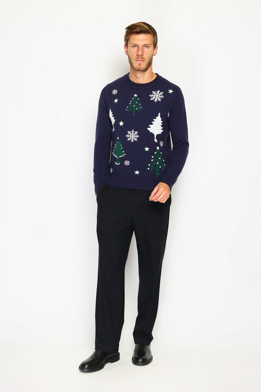 Men's long-sleeved Christmas sweater