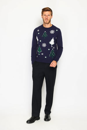 Men's long-sleeved Christmas sweater