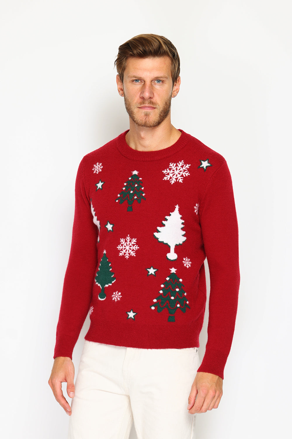 Men's long-sleeved Christmas sweater