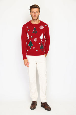 Men's long-sleeved Christmas sweater