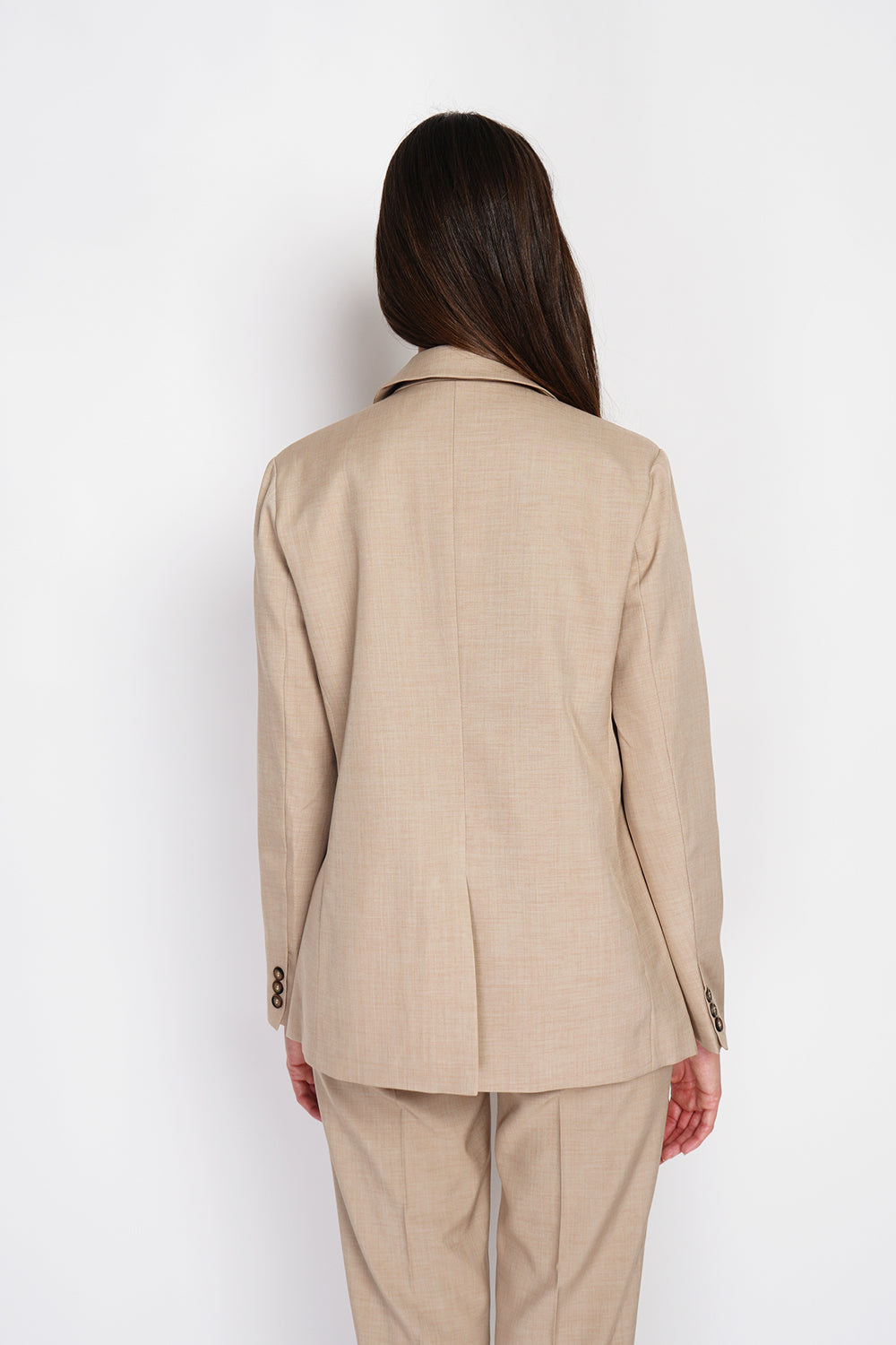 Blazer léger à fines rayures – Taupe – William de Faye