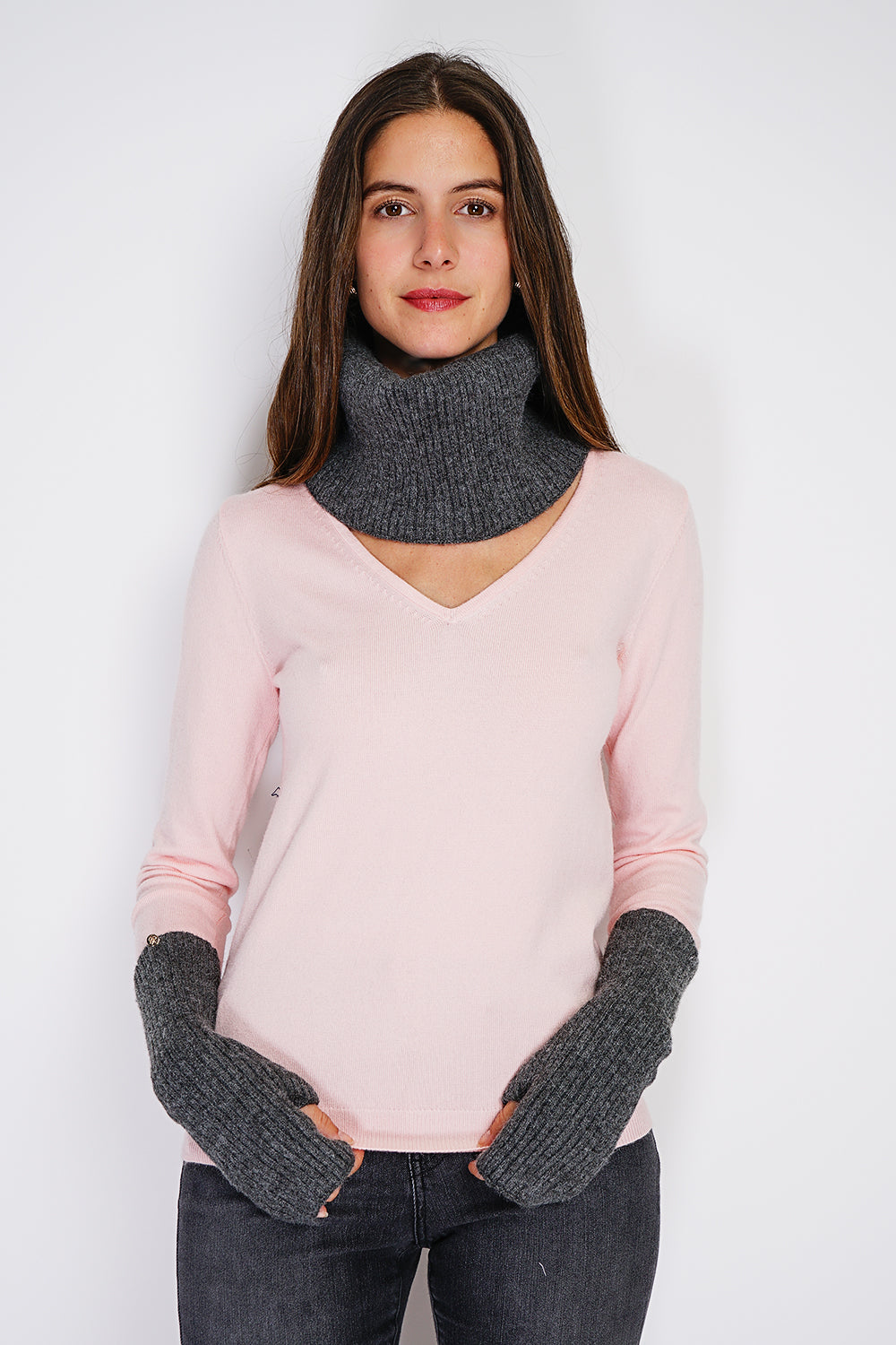 Ribbed neck warmer