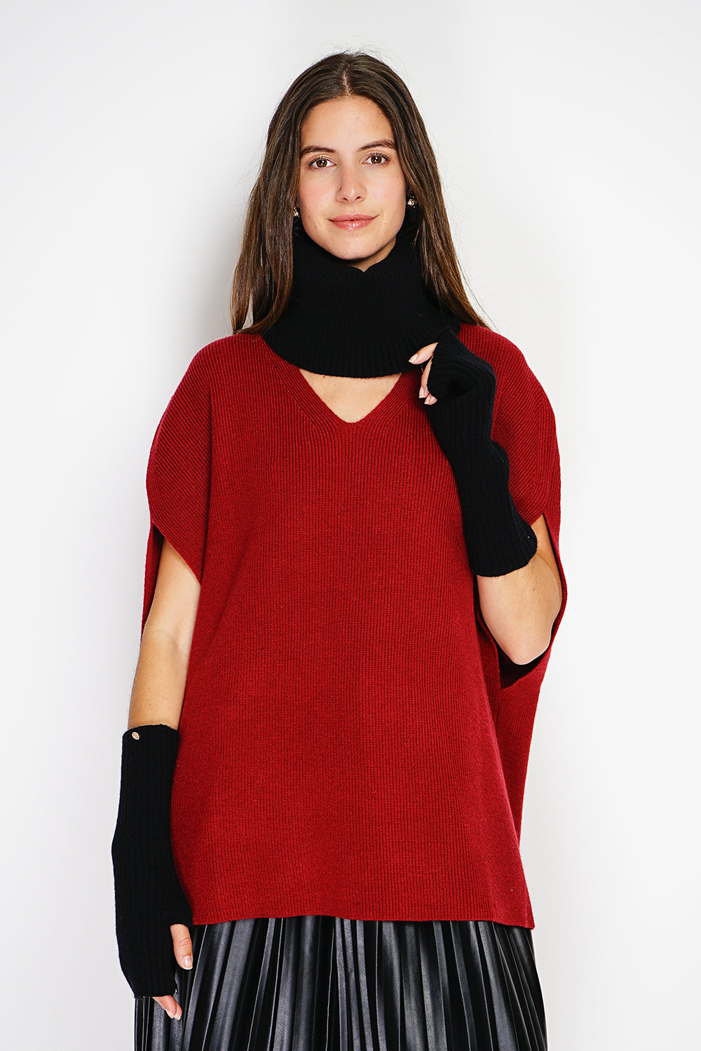 Ribbed neck warmer