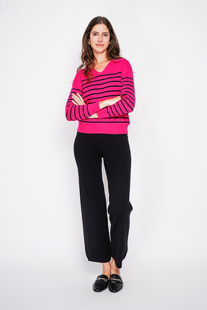 Sailor polo neck sweater Oversized cut with long sleeves