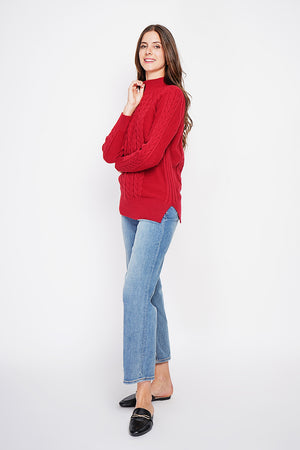 Long sleeve twisted high neck tunic