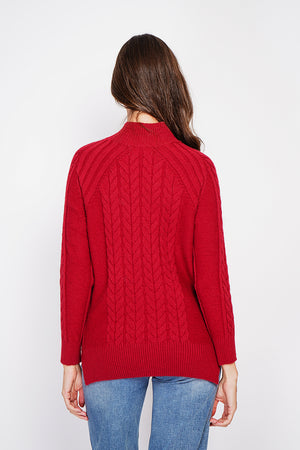 Long sleeve twisted high neck tunic